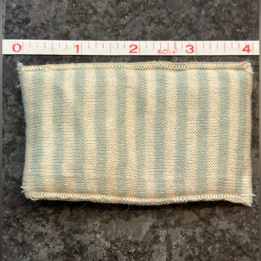 Maileg White & Blue Striped Pillow Mouse